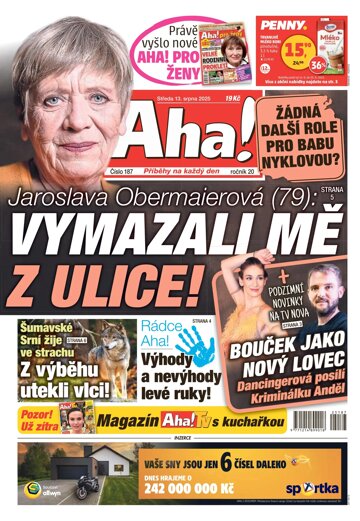 Obálka e-magazínu AHA! 13.8.2025