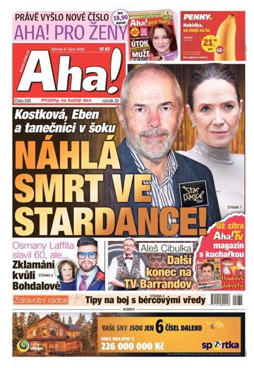 Obálka e-magazínu AHA! 8.10.2025