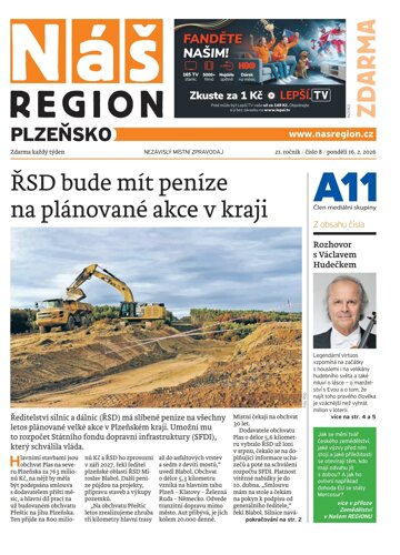 Obálka e-magazínu Náš Region - Plzeňsko 8/2026