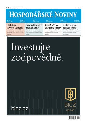 Obálka e-magazínu Hospodářské noviny 124 - 30.6.2026