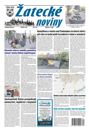 Obálka e-magazínu Žatecké noviny 39/2026