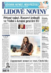Obálka e-magazínu Lidové noviny 25.6.2014