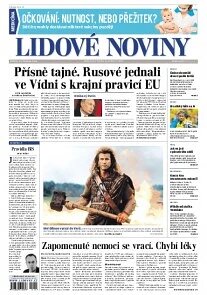 Obálka e-magazínu Lidové noviny 25.6.2014