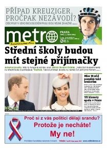 Obálka e-magazínu deník METRO 5.8.2014