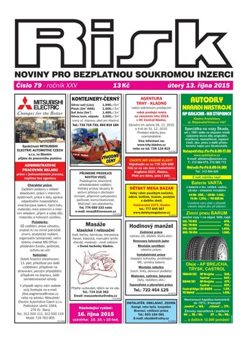 Obálka e-magazínu Risk 79/2015