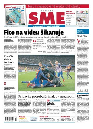Obálka e-magazínu SME 10.3.2017