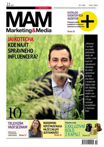 Obálka e-magazínu Marketing & Media 22 - 29.5.2017