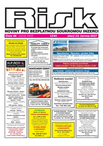 Obálka e-magazínu Risk 46/2017