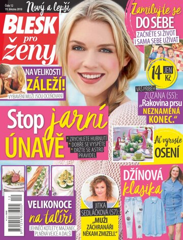 Obálka e-magazínu Blesk pro ženy 19.3.2018