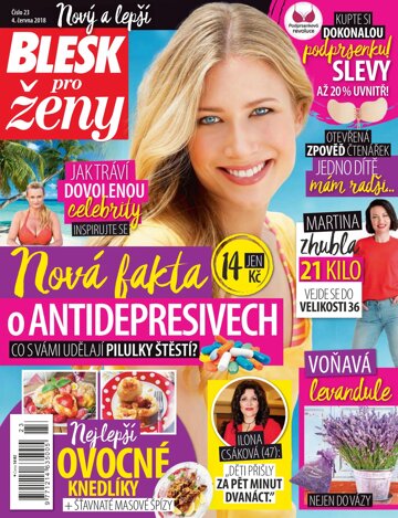 Obálka e-magazínu Blesk pro ženy 4.6.2018