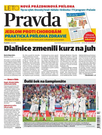 Obálka e-magazínu Pravda 2. 7. 2018
