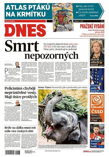 Obálka e-magazínu MF Dnes 9.1.2019