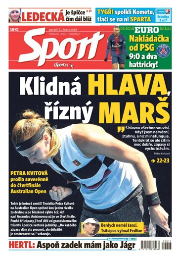 Obálka e-magazínu Sport 21.1.2019