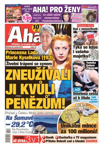 Obálka e-magazínu AHA! 23.1.2019