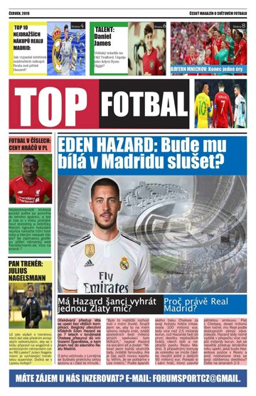 Obálka e-magazínu TOP Fotbal 13/2019