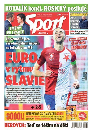 Obálka e-magazínu Sport 19.11.2019