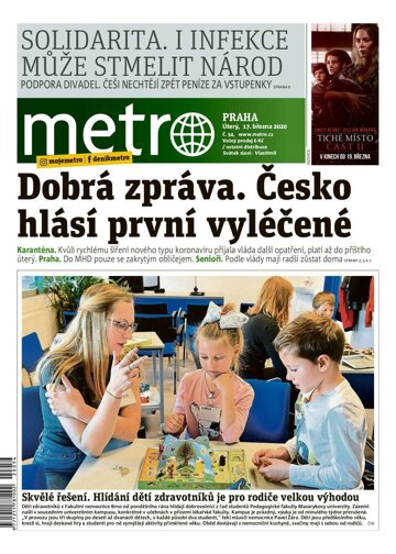 Obálka e-magazínu deník METRO 17.3.2020