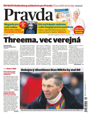 Obálka e-magazínu Pravda 21. 5. 2020