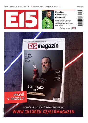 Obálka e-magazínu E15 11.4.2022