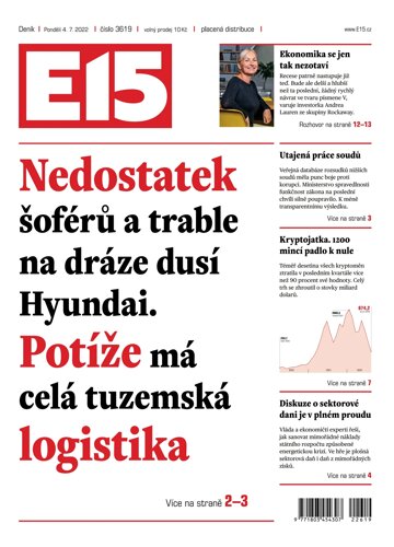 Obálka e-magazínu E15 4.7.2022