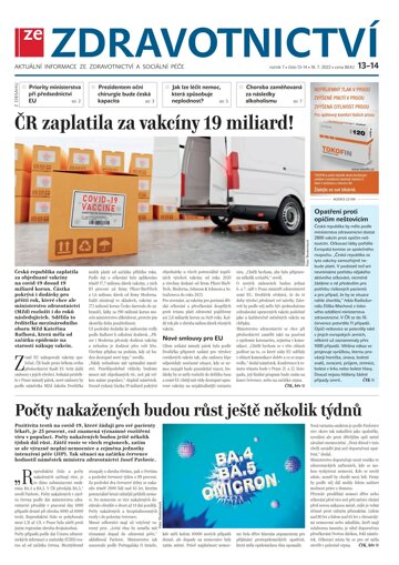 Obálka e-magazínu Ze Zdravotnictví 13-14/2022