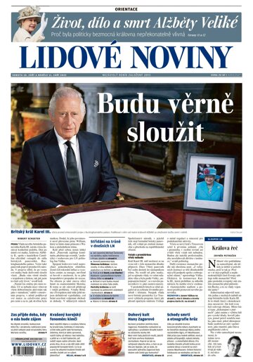 Obálka e-magazínu Lidové noviny 10.9.2022