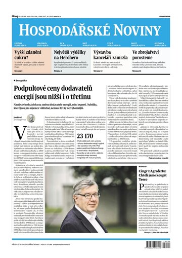 Obálka e-magazínu Hospodářské noviny 084 - 2.5.2023