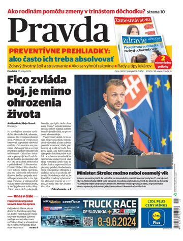 Obálka e-magazínu Pravda 20. 5. 2024