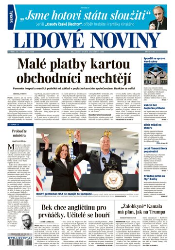 Obálka e-magazínu Lidové noviny 24.7.2024