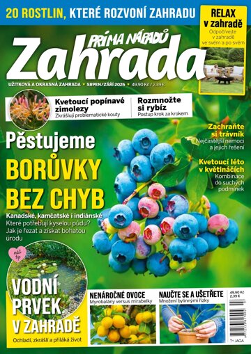 Obálka e-magazínu Zahrada prima nápadů 8-9/2026