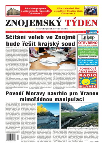 Obálka e-magazínu Znojemský týden 44/2026