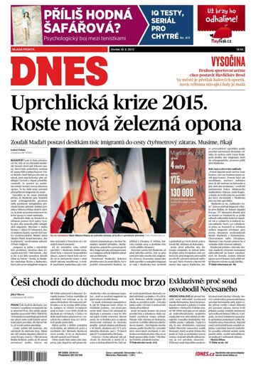 Obálka e-magazínu MF Dnes 18.6.2015