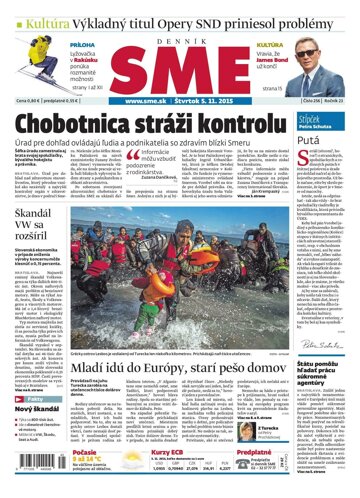 Obálka e-magazínu SME 5.11.2015