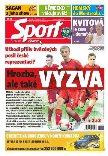 Obálka e-magazínu Sport 4.7.2017