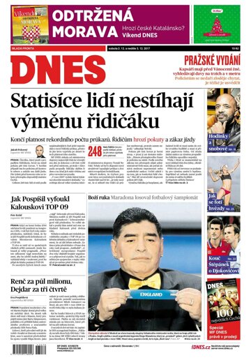 Obálka e-magazínu MF Dnes 2.12.2017