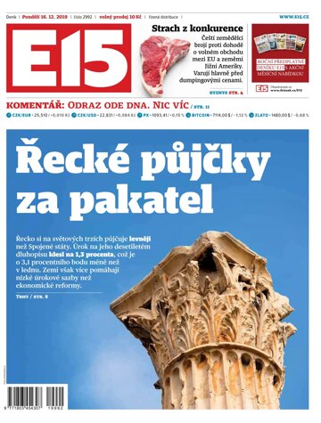 Obálka e-magazínu E15 16.12.2019