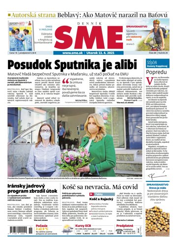 Obálka e-magazínu SME 13-4-2021