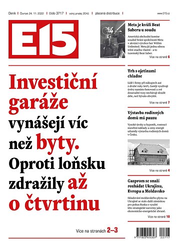 Obálka e-magazínu E15 24.11.2022