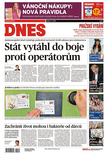 Obálka e-magazínu MF Dnes 2.12.2022