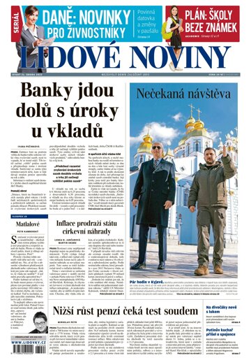 Obálka e-magazínu Lidové noviny 21.2.2023