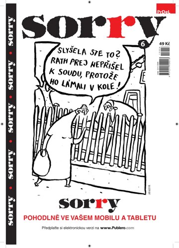 Obálka e-magazínu Sorry 6/2015