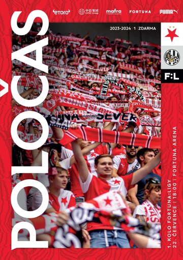 Obálka e-magazínu Poločas 24/2023č.01 Slavia - Hradec Králové