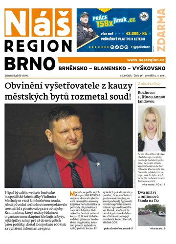 Obálka e-magazínu Náš Region - Brno 36/2023