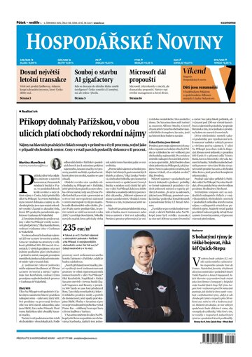 Obálka e-magazínu Hospodářské noviny 128 - 4.7.2025