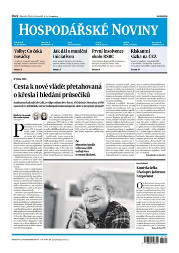 Obálka e-magazínu Hospodářské noviny 195 - 7.10.2025