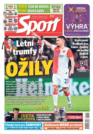 Obálka e-magazínu Sport 6.11.2025