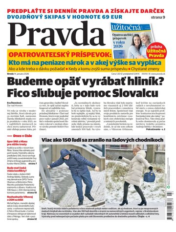 Obálka e-magazínu Pravda 14. 1. 2026