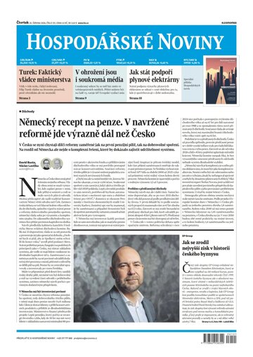 Obálka e-magazínu Hospodářské noviny 121 - 25.6.2026