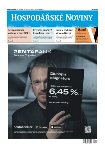 Obálka e-magazínu Hospodářské noviny 122 - 26.6.2026