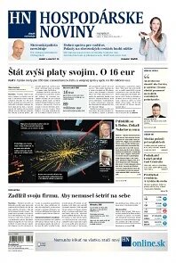 Obálka e-magazínu Hospodárske noviny 09.10.2013